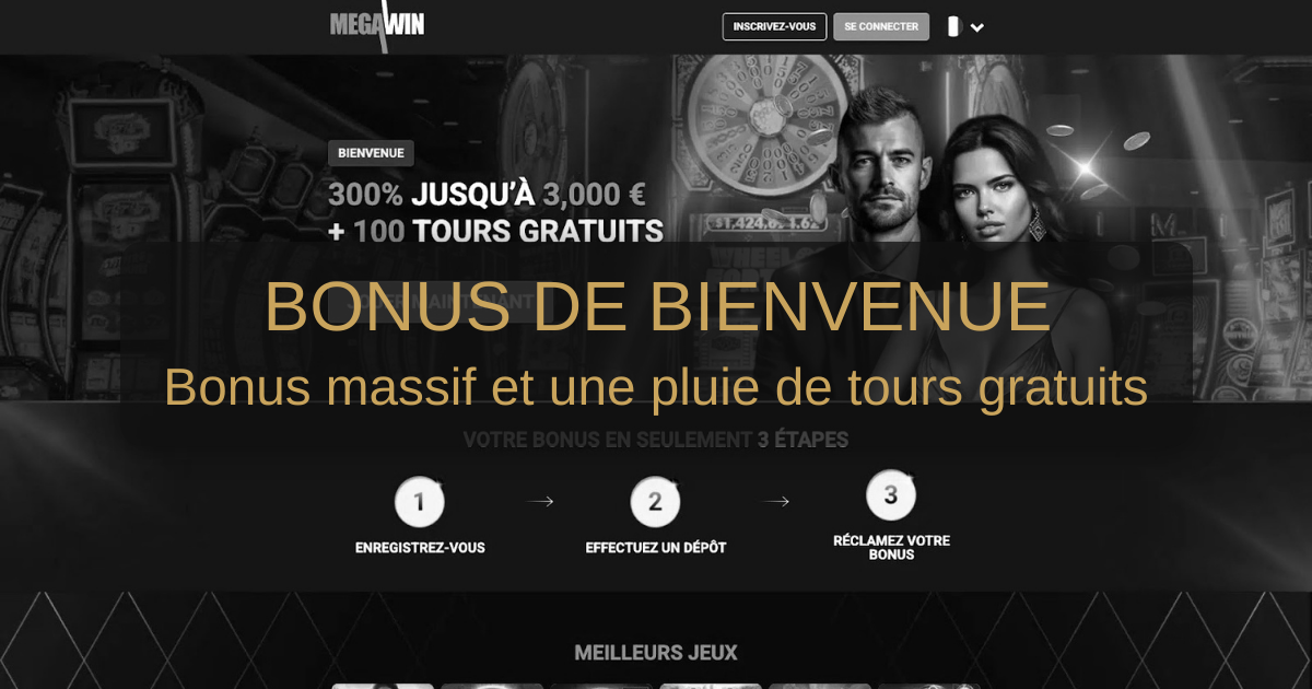 MegaWin Casino welcome bonus